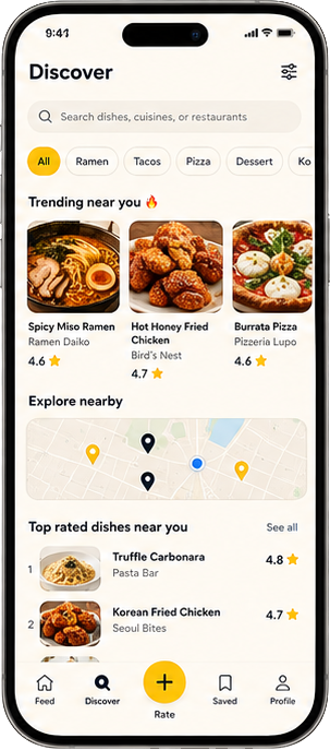 Unsavord discover screen